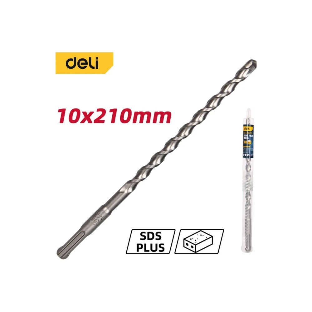 Бур по бетону Deli YS EDH-Y10210, 10x210 мм, SDS-PLUS - 2