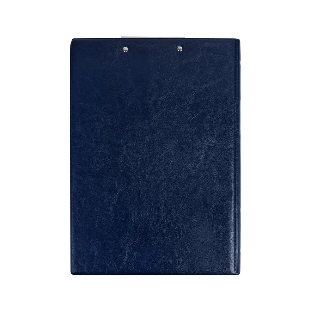 Планшет открывающийся с зажимом, A4, винил, синий