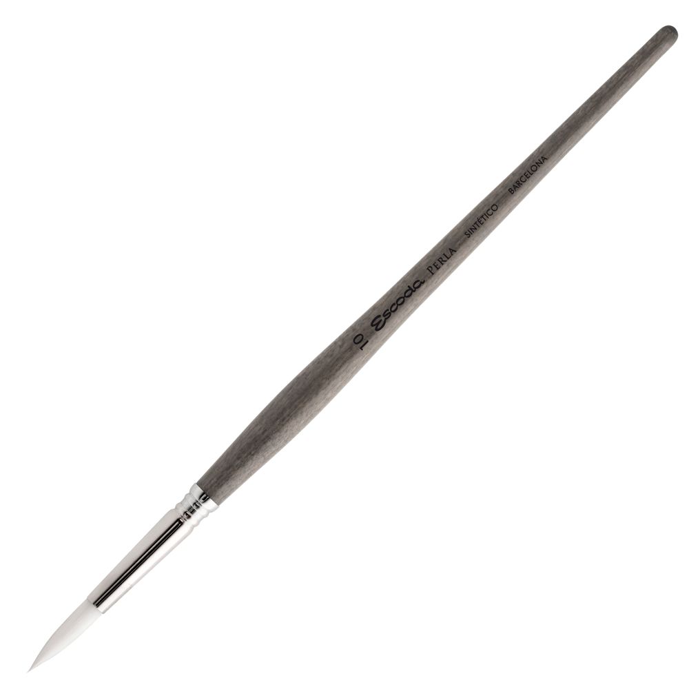 Кисть "Escoda Perla 1430", синтетика белая, круглая, №10