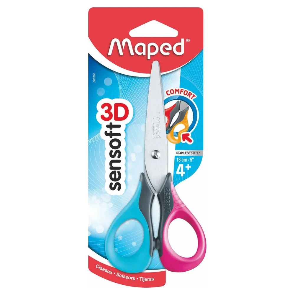 Ножницы Maped "Sensoft" для левшей, 13.5 см - 3