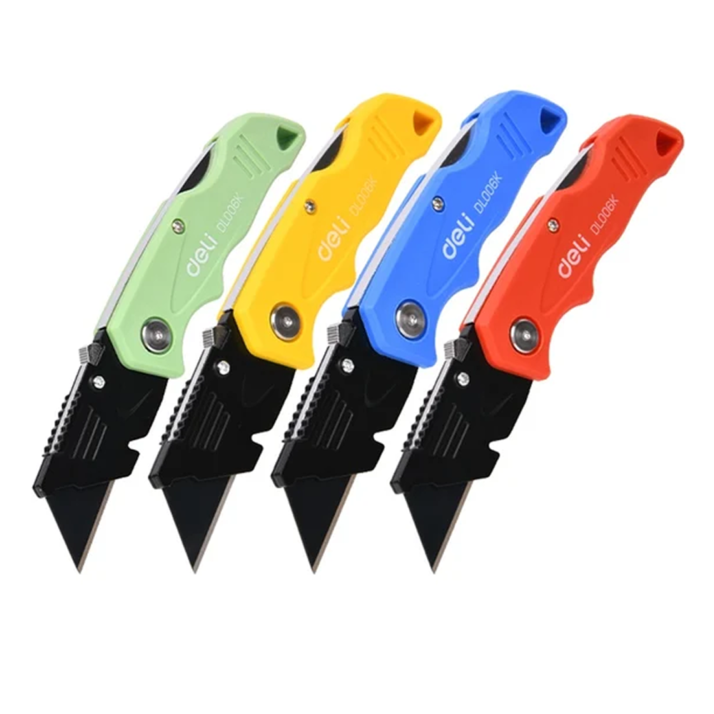 Нож строительный складной Deli YS EDL006K-4