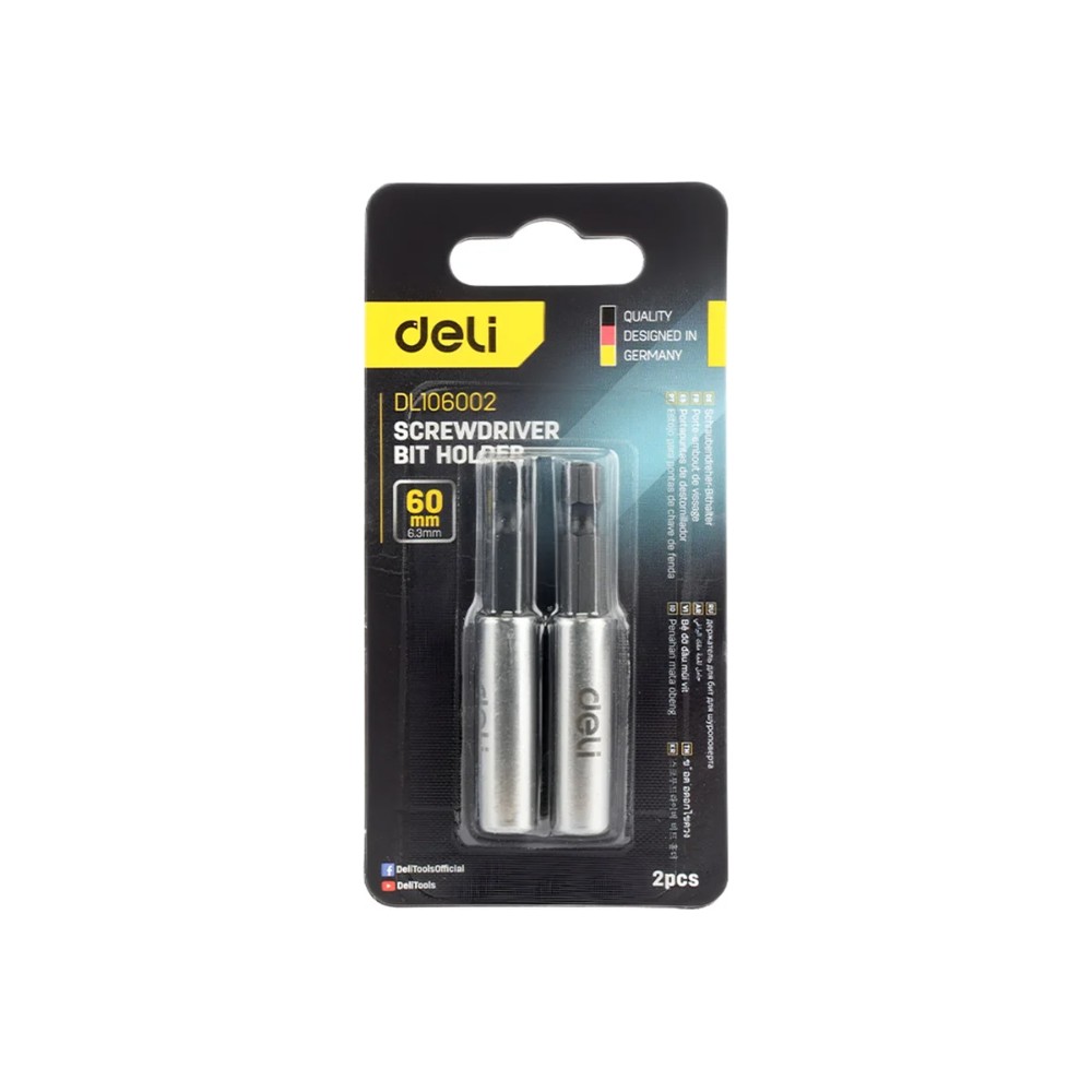 Держатель бит (насадок) Deli YS EDL106002, магнитный, 60мм, 1/4" - 10