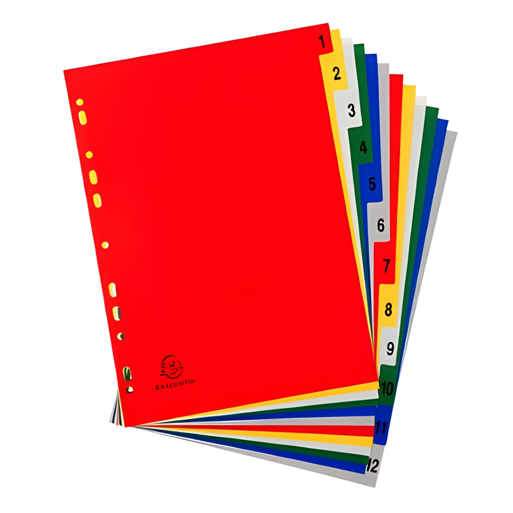 Разделитель "Exacompta", A4, ассорти