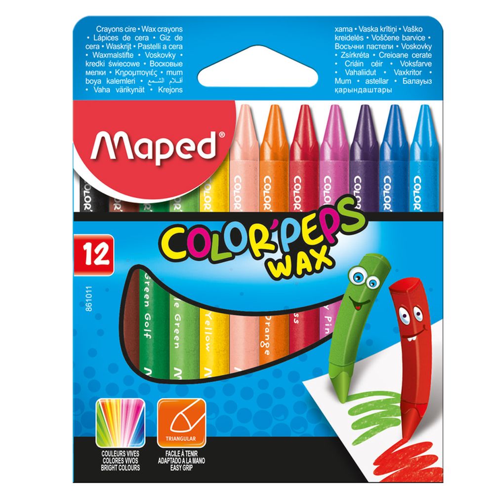 Мелки восковые "Wax Crayons"