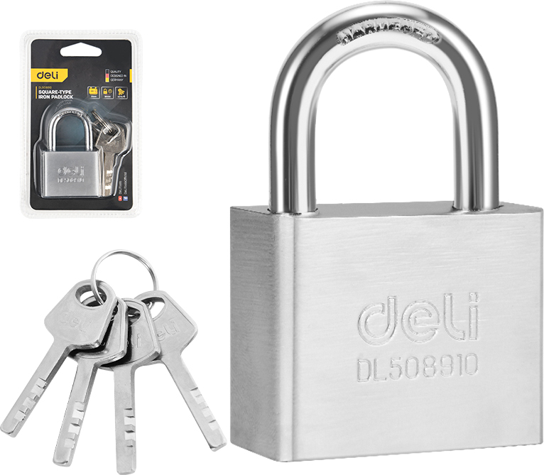 Замок навесной Deli "EDL508910", 40 мм