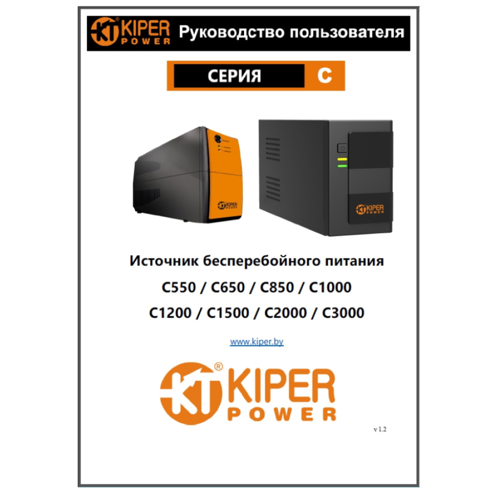 ИБП Kiper Power C1000 (1000VA/500W) - 6