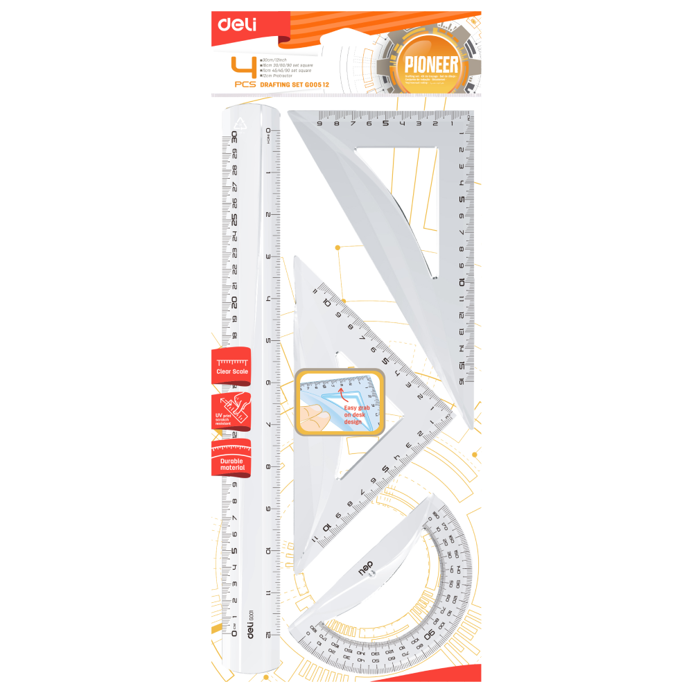 Набор чертежный "Deli EG00512"