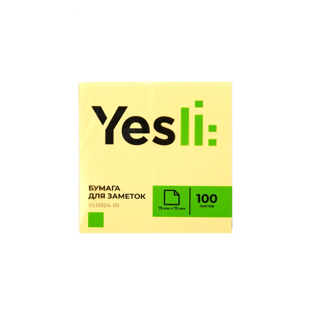 Бумага для заметок на клейкой основе "Yesli"