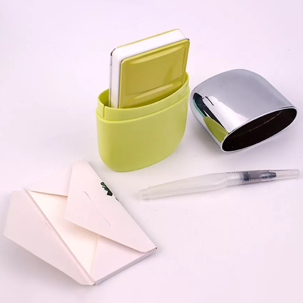 Набор для рисования акварелью "Himi Miya" (краски 18 цветов, кисть, бумага, стакан), желтый футляр - 7