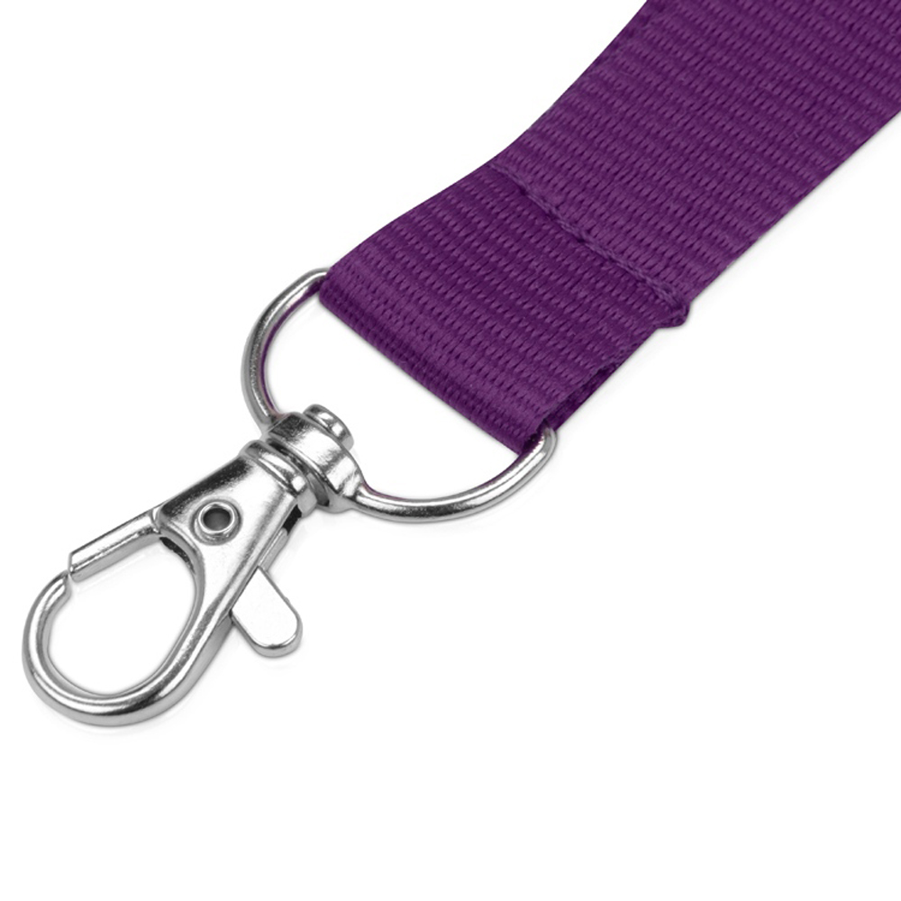 Тесьма с карабином для бейджа "8391", 900x20 мм, фиолетовый - 2
