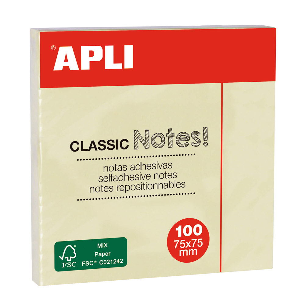 Бумага для заметок на клейкой основе "Classic notes"