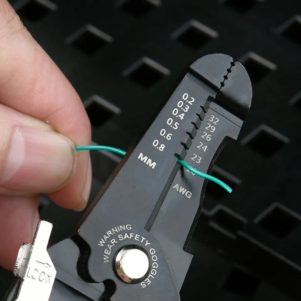 Инструмент для снятия изоляции Deli RS EDL383028, 180 мм, 0.2- 0.8 мм - 4