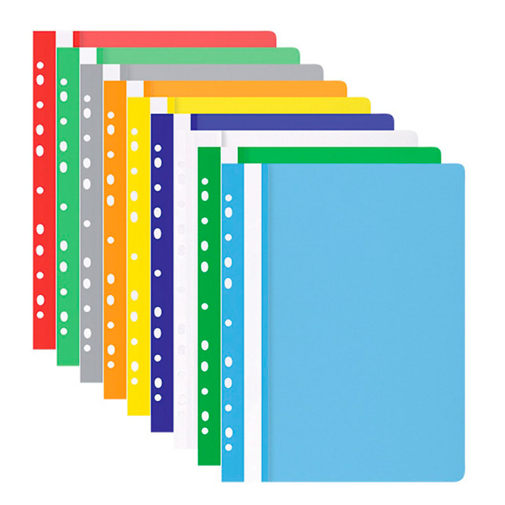 Папка-скоросшиватель с перфорацией "Office Product", А4 , черный - 2