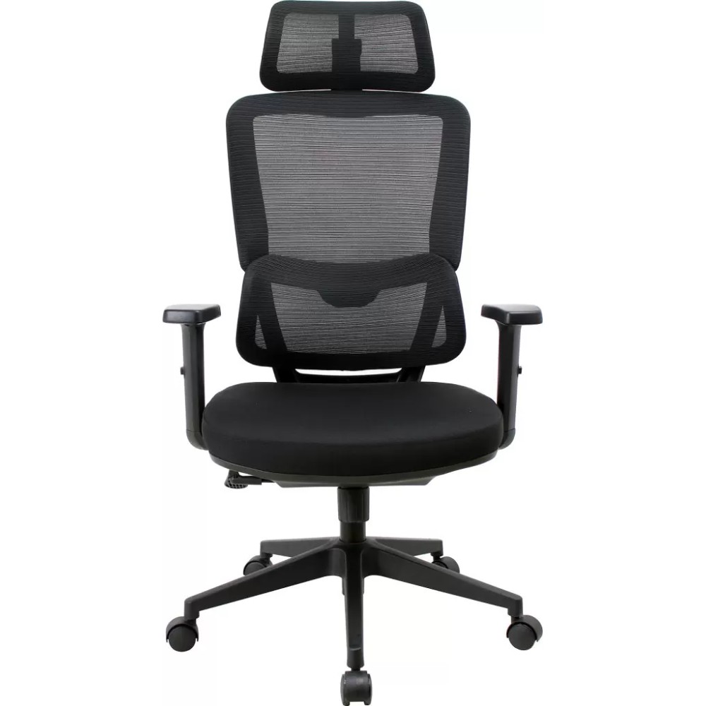 Кресло компьютерное EVERPROF Work, сетка, черный, пластик - 2