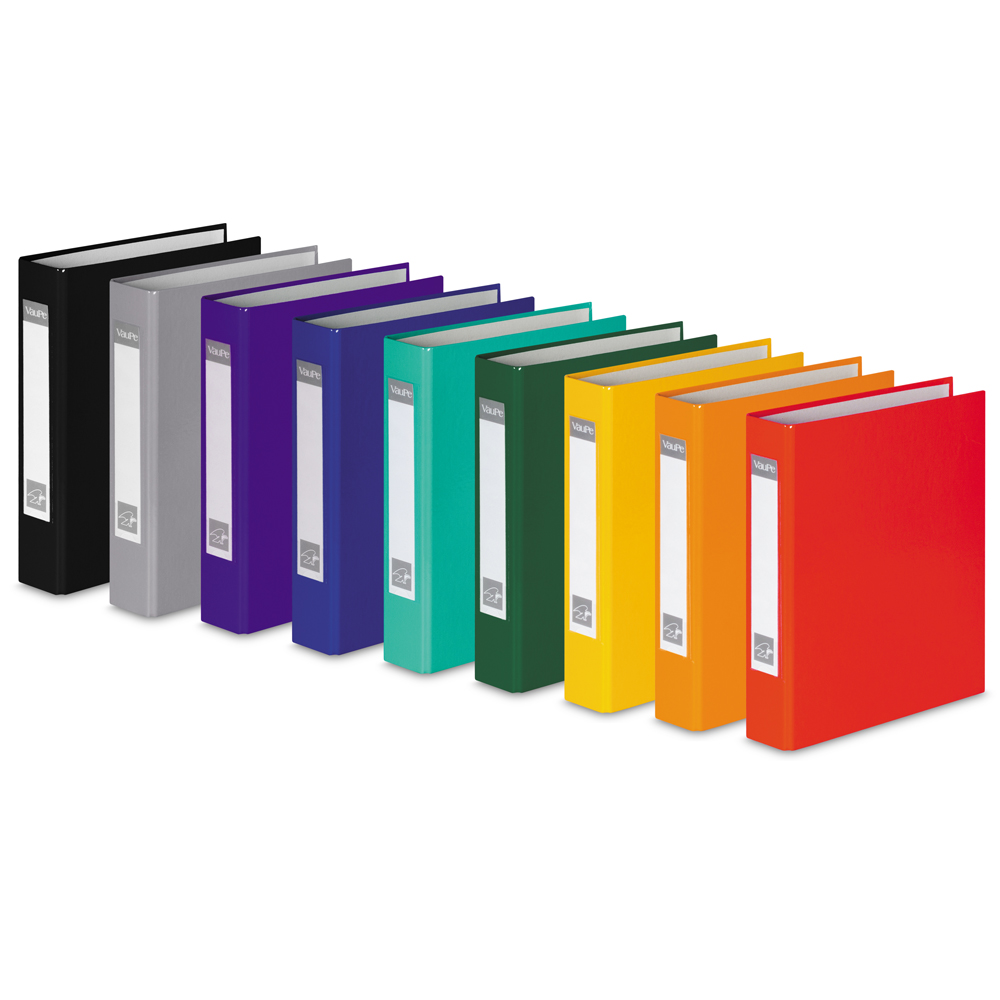 Папка на кольцах "VauPe", 4 кольца, А5, черный