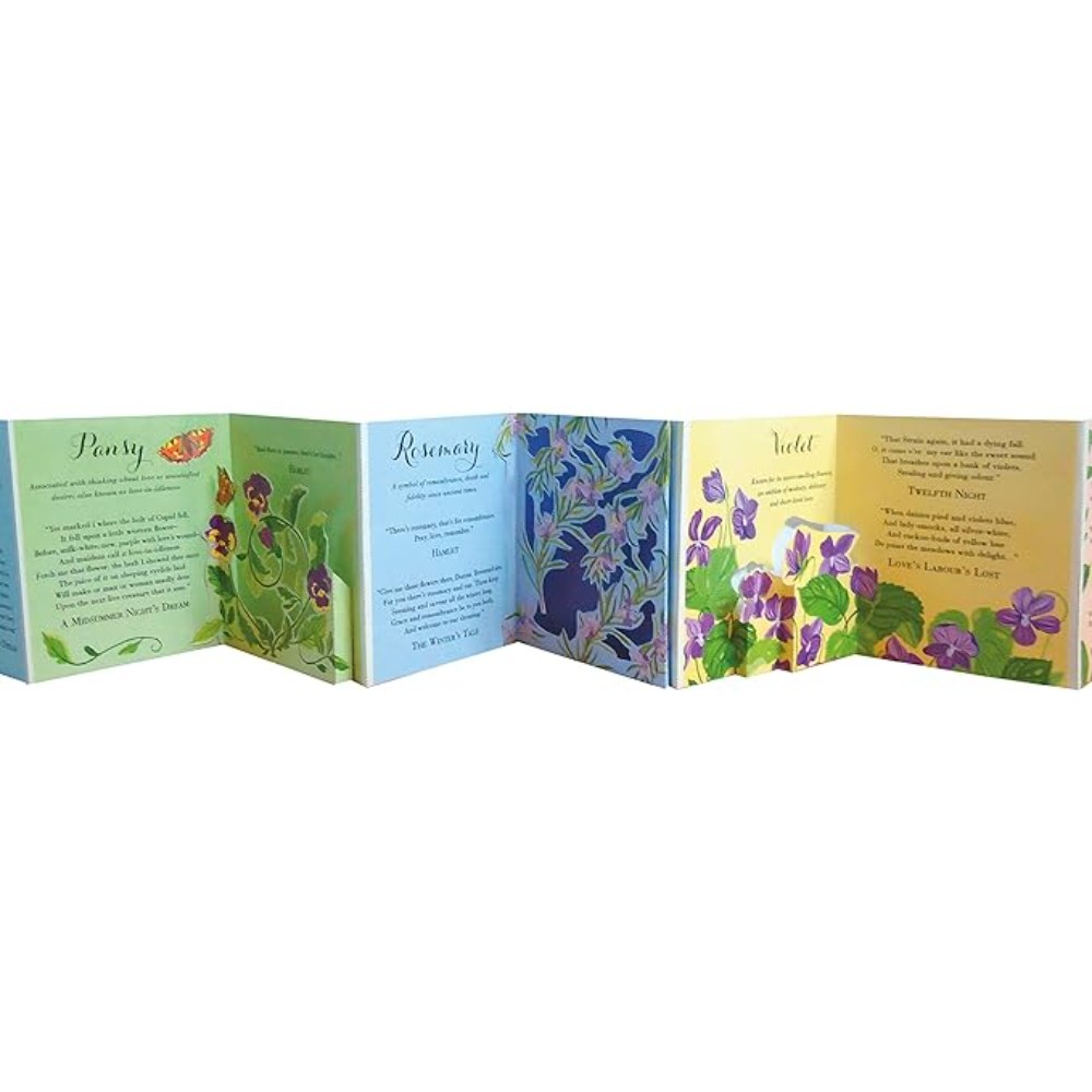 Книга на английском языке "Panorama Pops, Shakespeare on Flowers" - 3