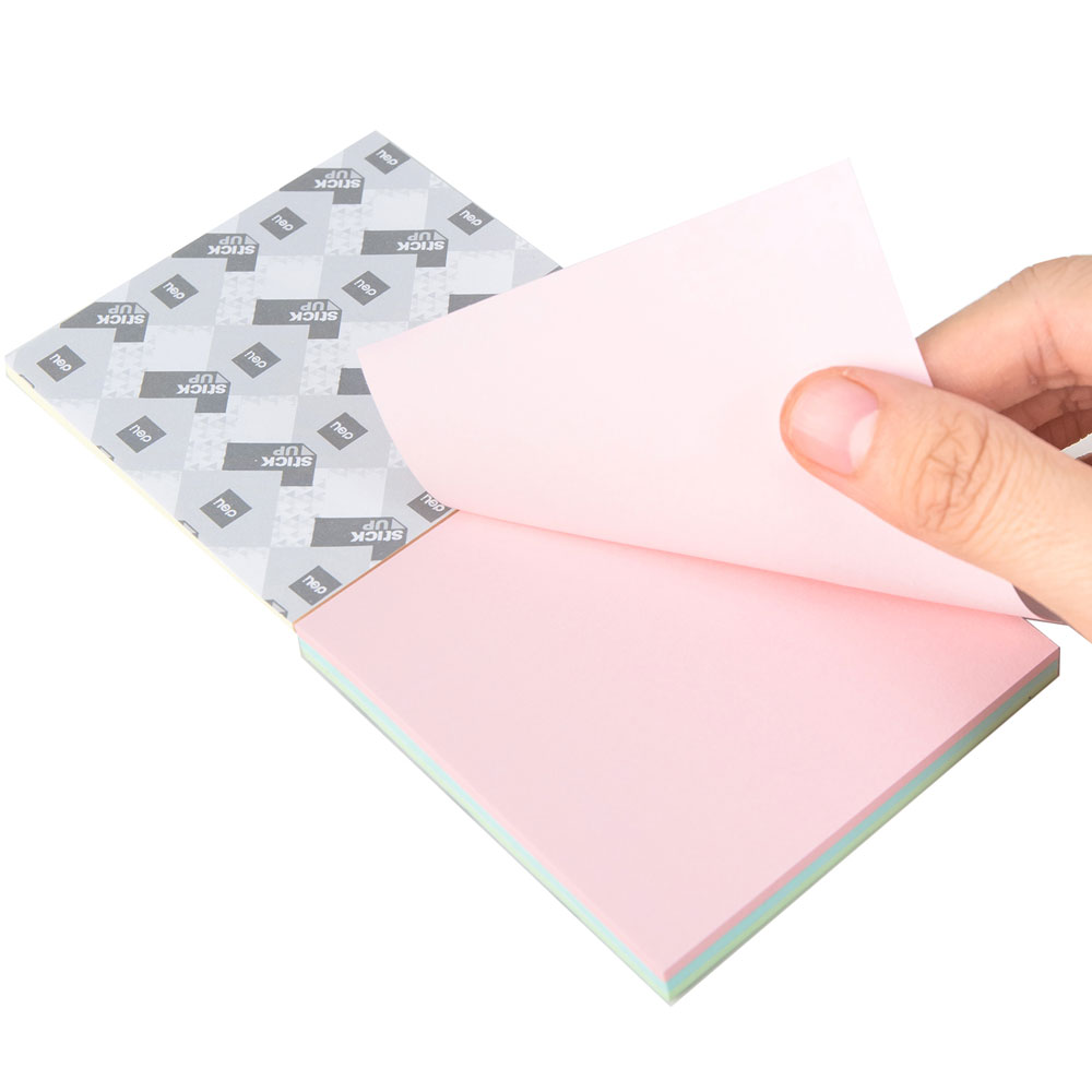 Бумага для заметок на клейкой основе "Deli", 76x76 мм, 100 листов, ассорти - 4