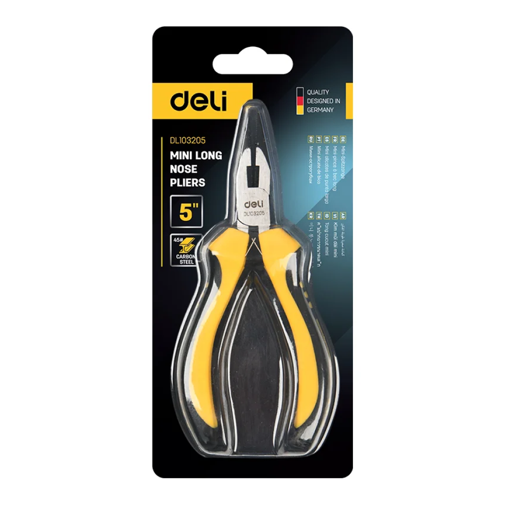 Мини-длинногубцы Deli YS ED103205, 125 мм - 8