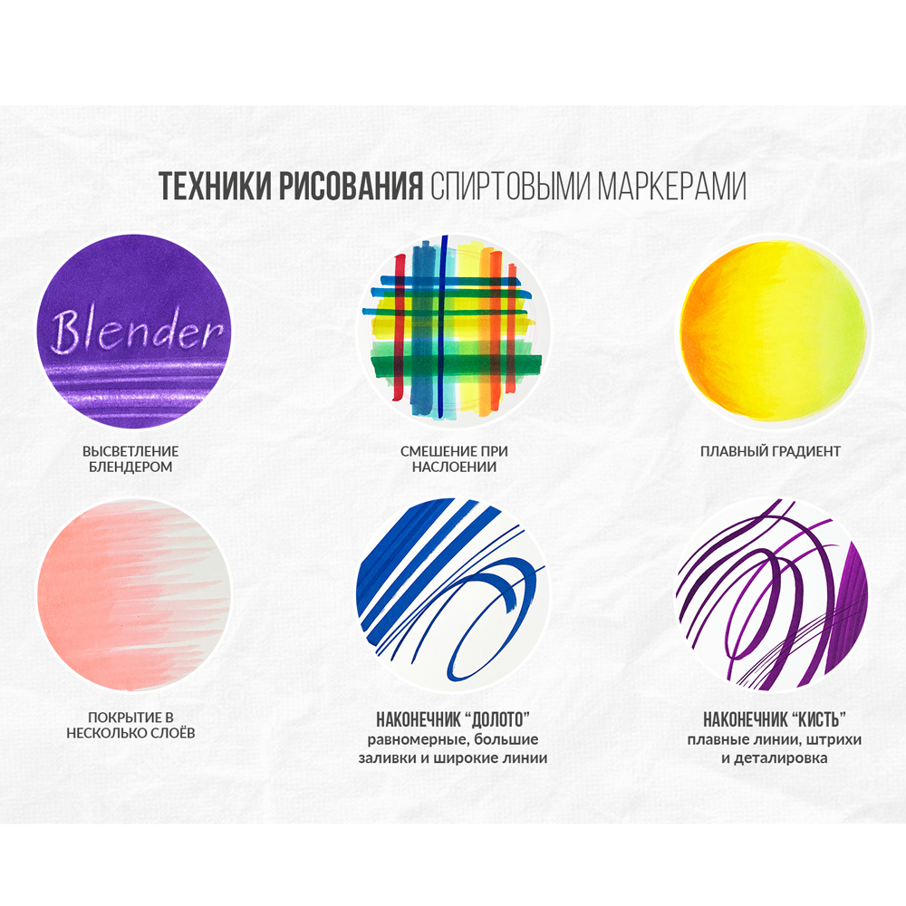 Маркер перманентный двусторонний "Sketchmarker Brush", G104 пастельный зелёный - 6