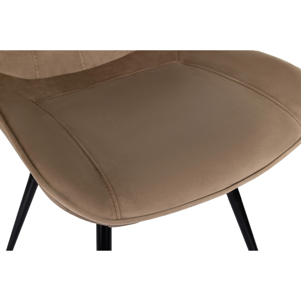 Стул Бюрократ "CH-K2_2", ткань, светло-коричневый, металл, комплект 2 штуки - 8