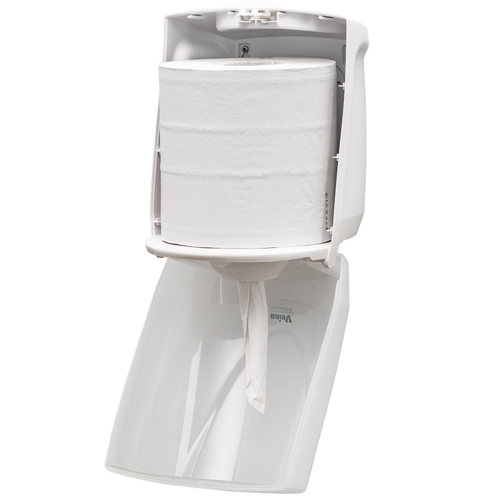 Диспенсер Veiro Professional "Easyroll" для полотенец в рулонах с центральной вытяжкой, белый