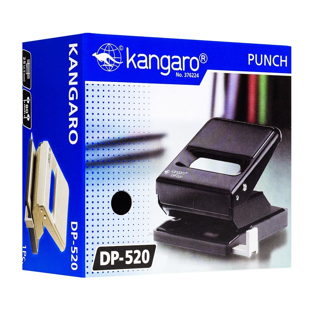 Дырокол Kangaro "DP-520", 25 листов, синий - 3