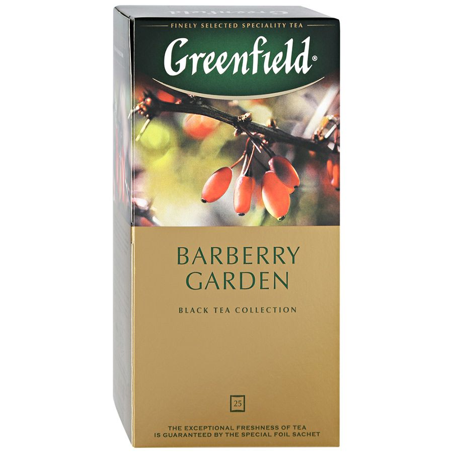 Чай "Greenfield" Barberry Garden, 25 пакетиков x1.5 г, черный - 2