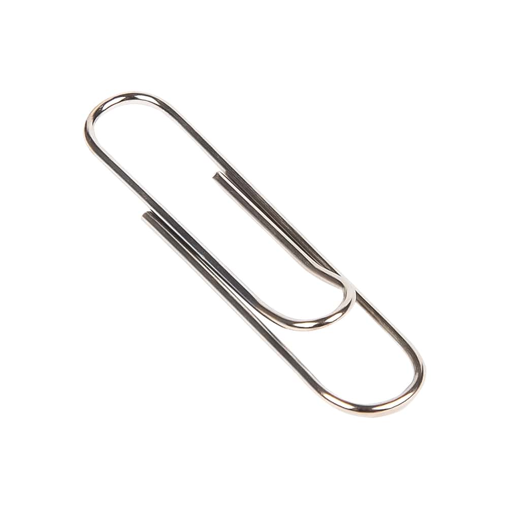 Скрепки "Kores", 33 мм, 100 шт, серебристый