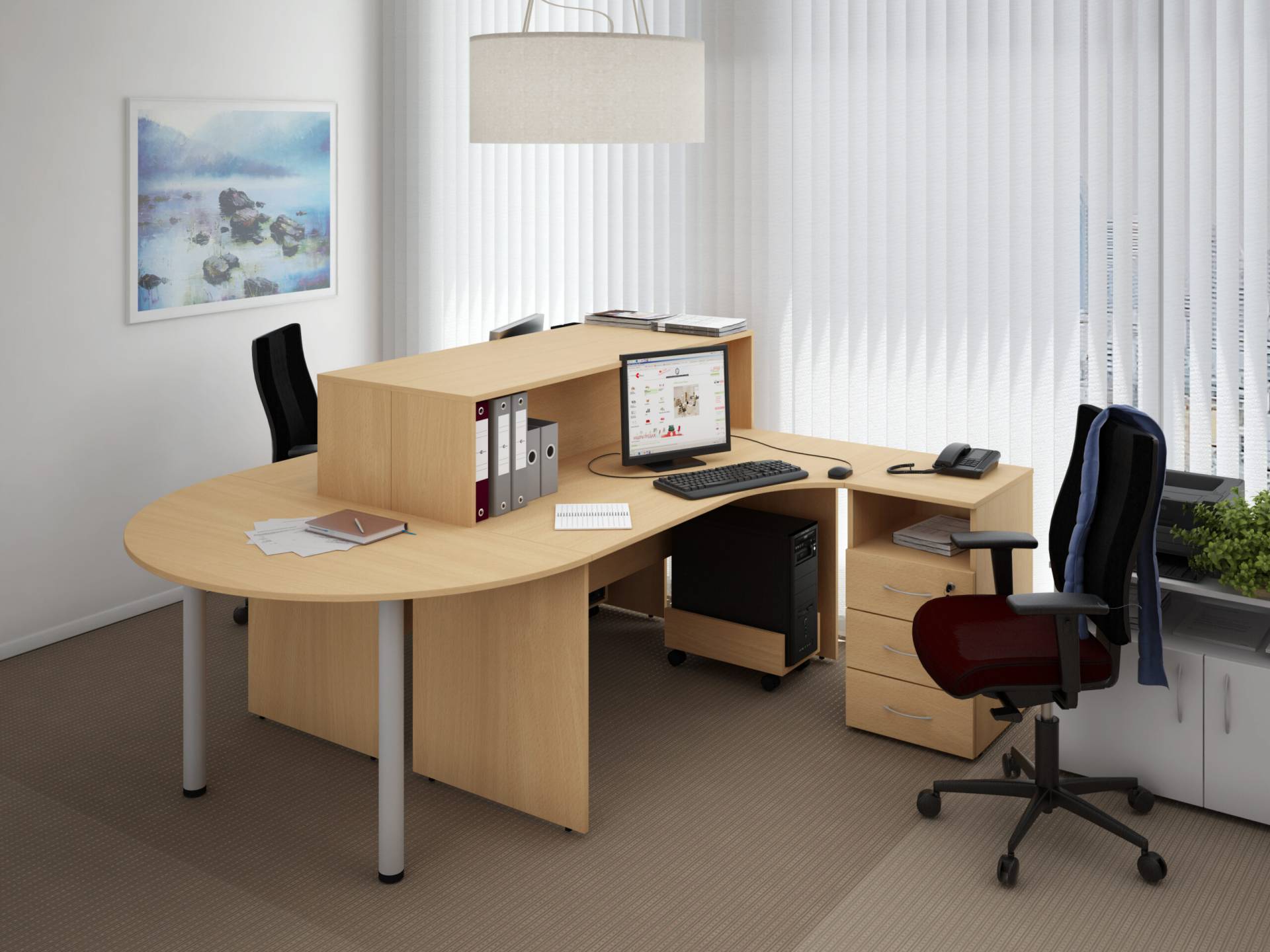 Коллекция Столица шкаф для документов С-213.522, 800х355х1147 мм, бук - 3