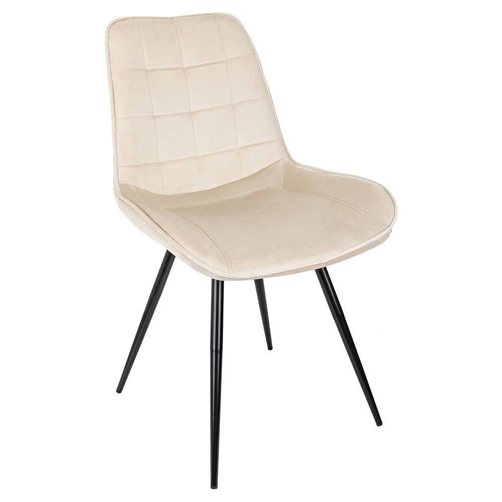 Стул Бюрократ "CH-K2_4", ткань, бежевый, металл, черный, комплект 4 штуки - 2