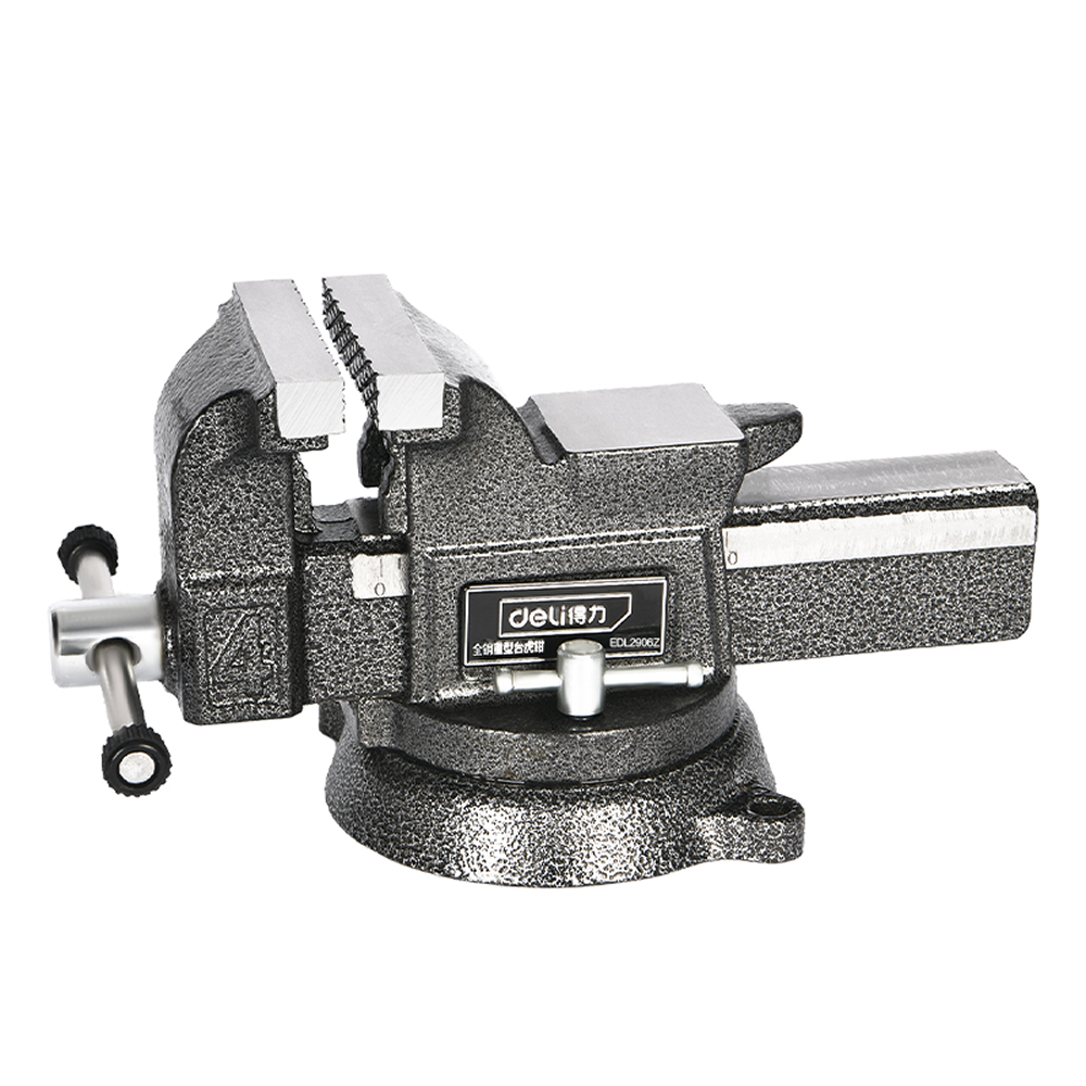 Тиски стальные Deli YS EDL2904Z, 6"-150 мм