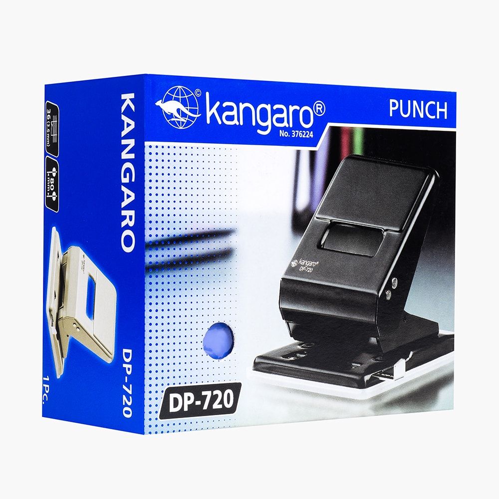 Дырокол Kangaro "DP-720", 36 листов, черный - 3