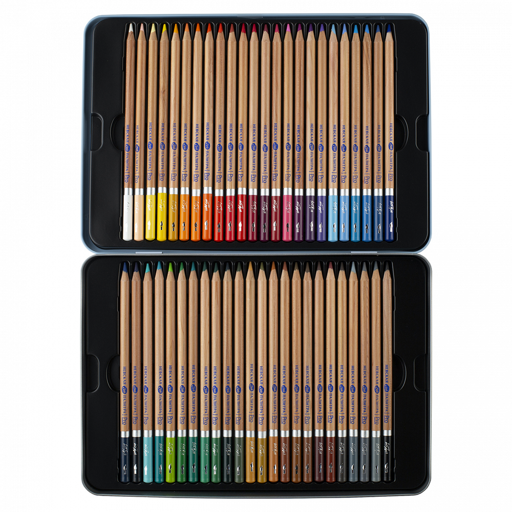 Карандаш акварельный "Белые ночи", набор 48 цветов, жестяной пенал - 3