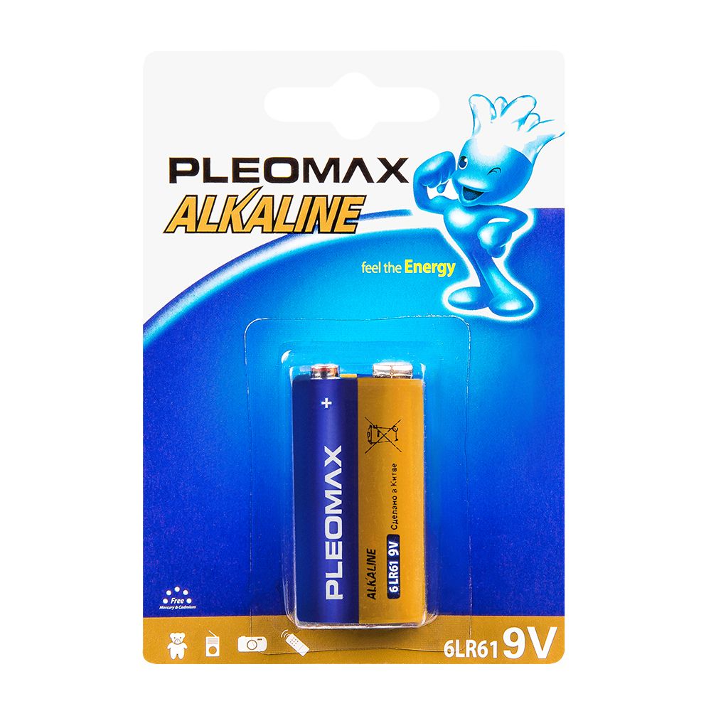 Батарейка алкалиновая Samsung "Pleomax крона/6LR61"