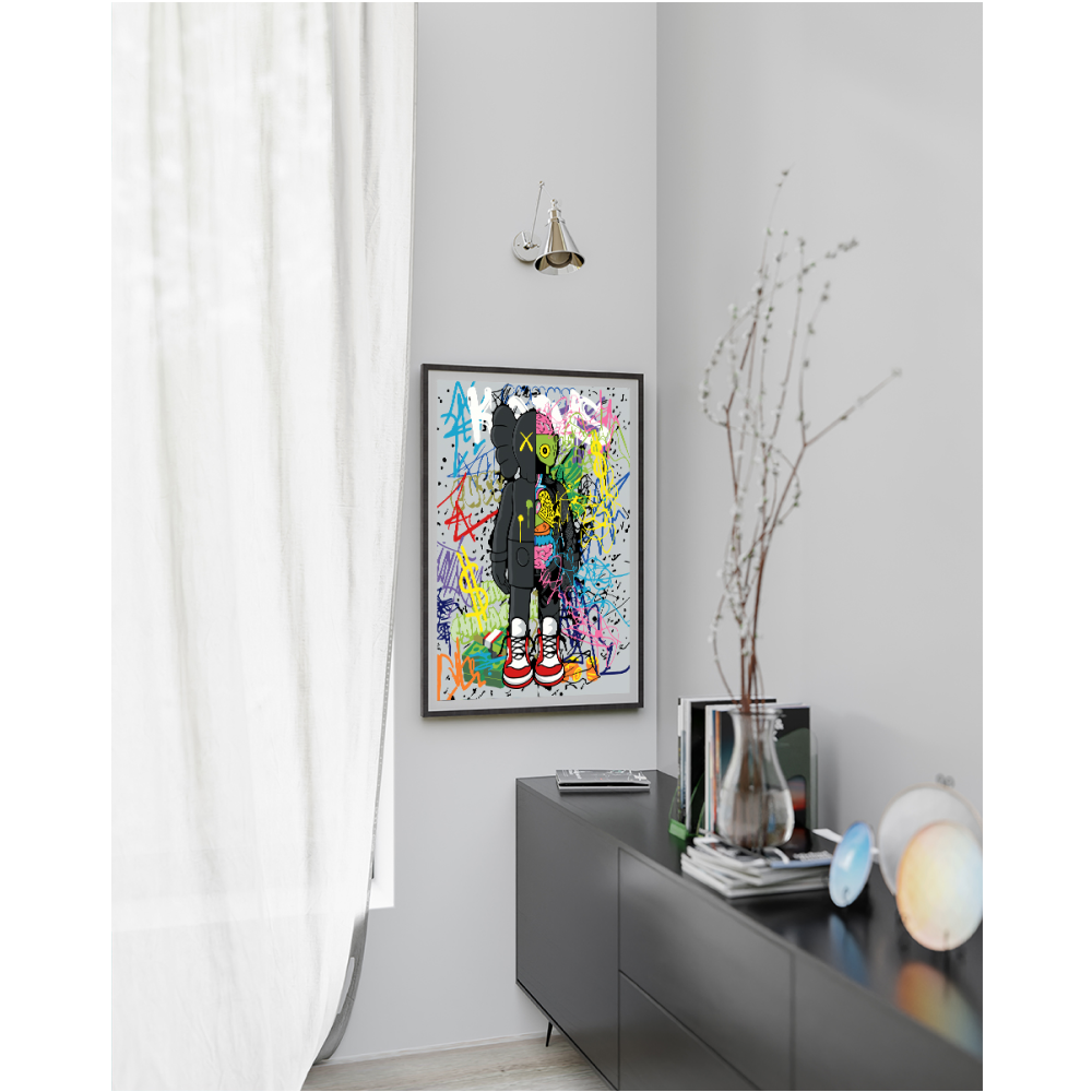 Картина по номерам "Graffiti kaws"