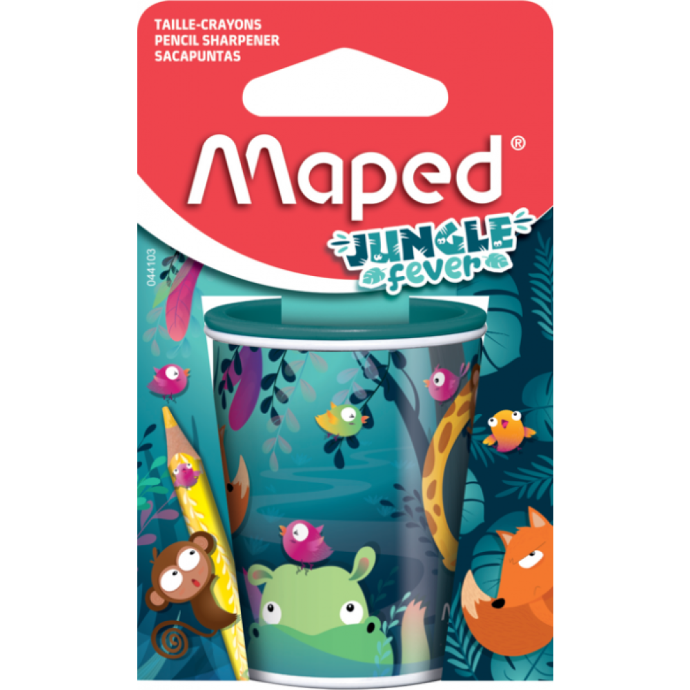 Точилка Maped "Jungle fever", 2 отверстия, бирюзовый  - 3