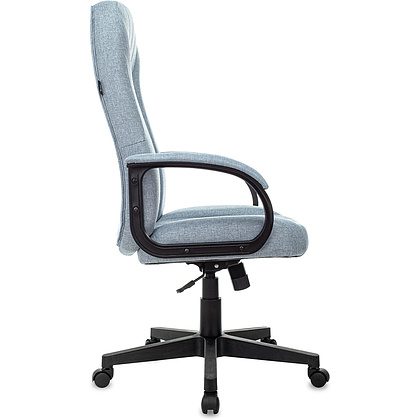 Кресло для руководителя "Бюрократ T-898AXSN", ткань, пластик, светло-голубой 38-405 - 3