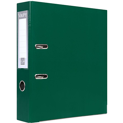 Папка-регистратор "VauPe", А4, 75 мм, ламинированный картон, зеленый