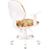 Кресло детское Бюрократ CH-W356AXSN, ткань, пластик, оранжевый бэнг - 4