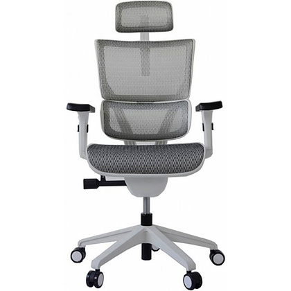 Кресло для руководителя "Ergostyle Vision White", серый - 2