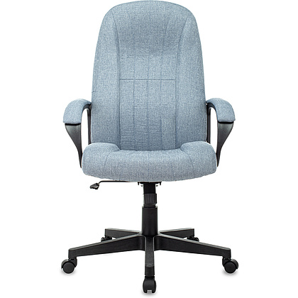 Кресло для руководителя "Бюрократ T-898AXSN", ткань, пластик, светло-голубой 38-405 - 2