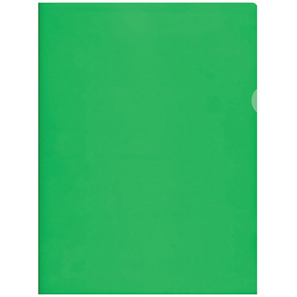 Папка-уголок "Inter-folia", A4, 115 мк, зеленый