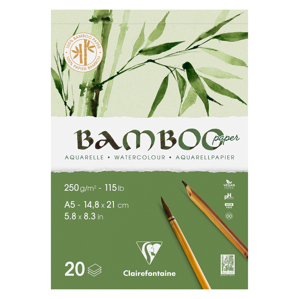 Блок-склейка "Bamboo", А5, 250г/м2, 20 листов