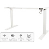 Каркас стола с электроприводом одномоторный "Waltz A3-RH-WH", USB зарядка, белый - 2