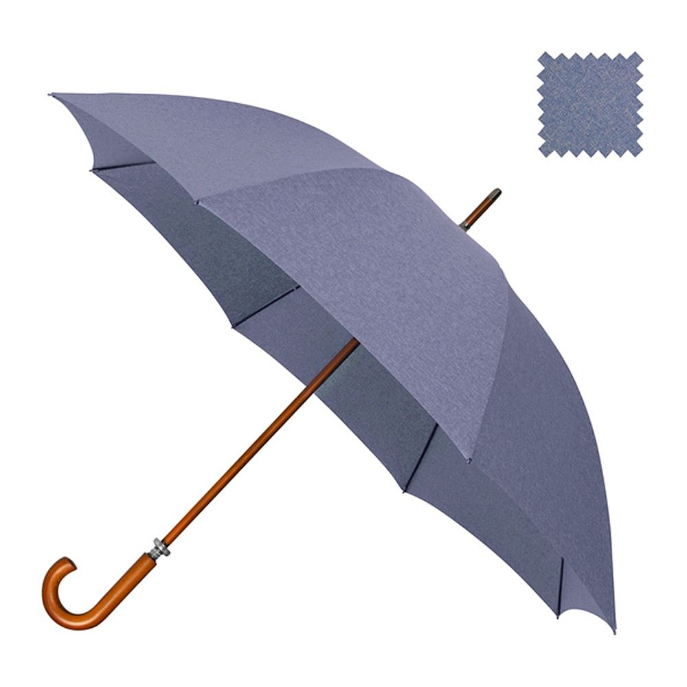 Зонт-трость "GR-407-PMS2115", 120 см, серо-голубой