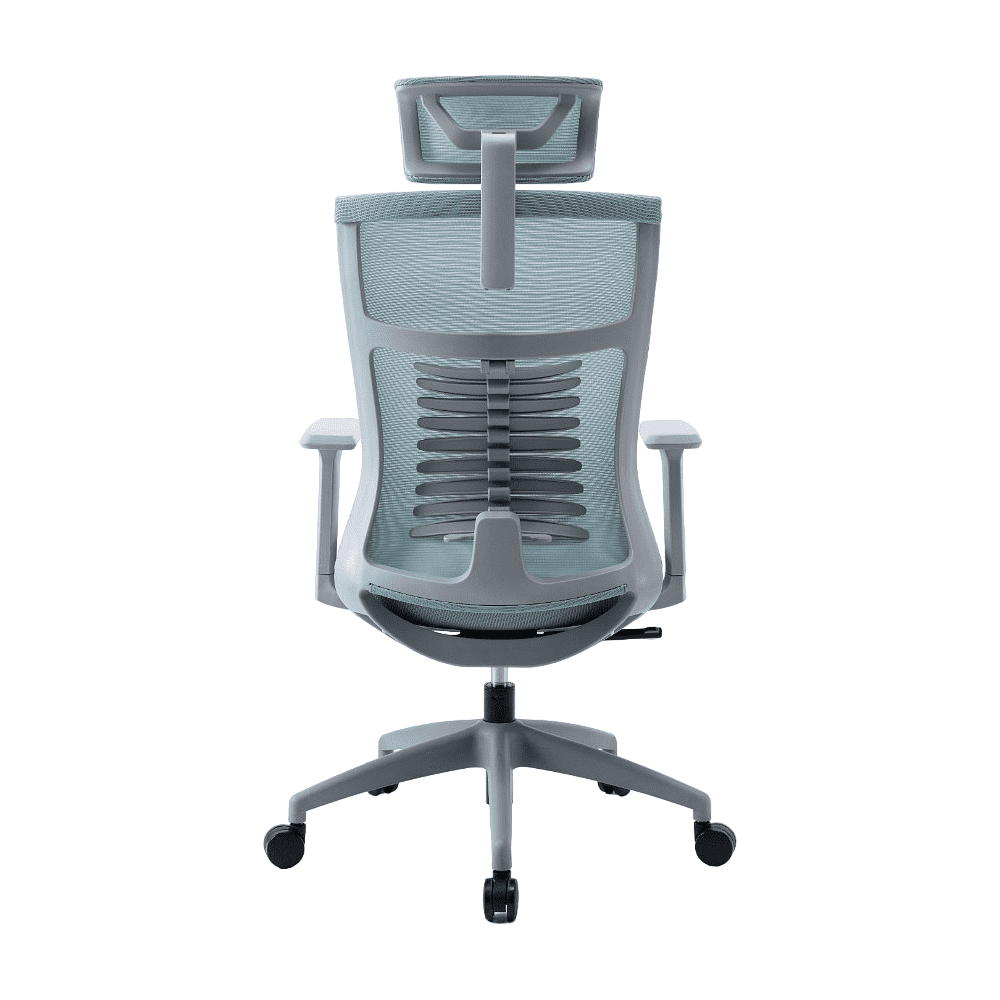Кресло для руководителя EVOLUTION "FISHBONES", ткань, сетка, пластик, аквамарин - 3