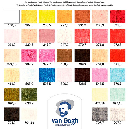 Набор мягкой пастели "Van Gogh", 36 цветов - 3