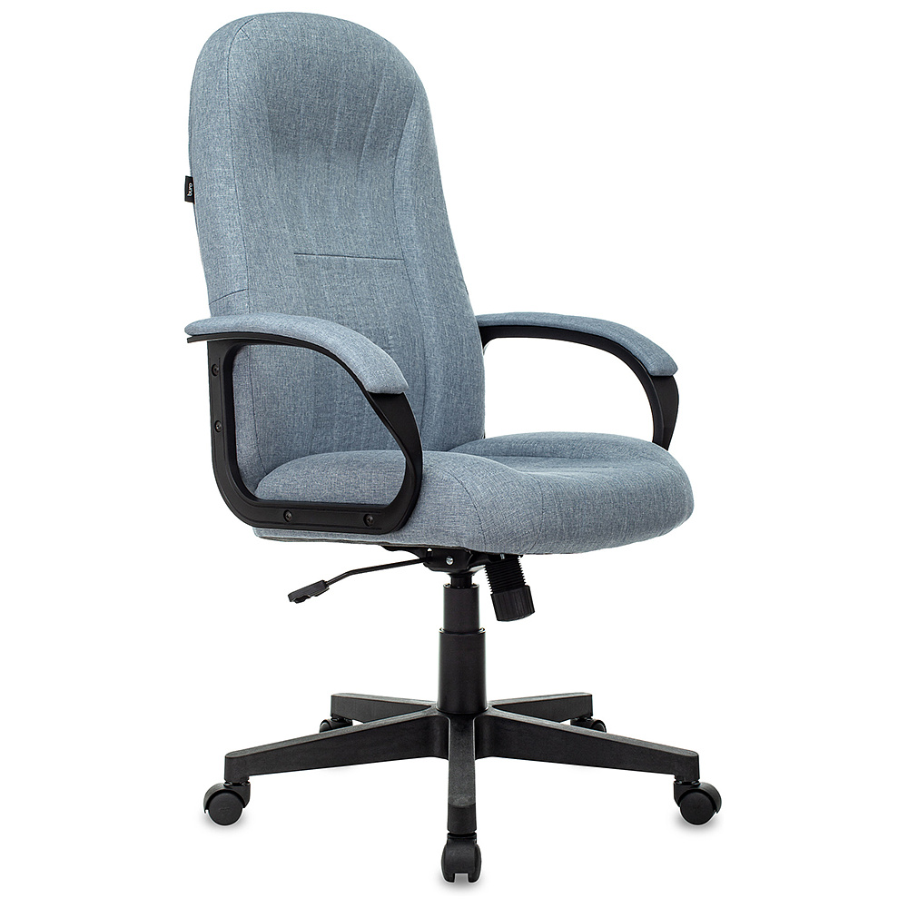 Кресло для руководителя "Бюрократ T-898AXSN", ткань, пластик, светло-голубой 38-405